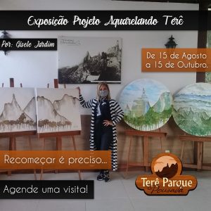 Projeto Aquarelando Terê de Gisele Jardim - Exposição Teresópolis RJ