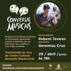 Secretaria de Cultura apresenta nova edição do projeto ‘Conversas Musicais’ nesta quinta, 29